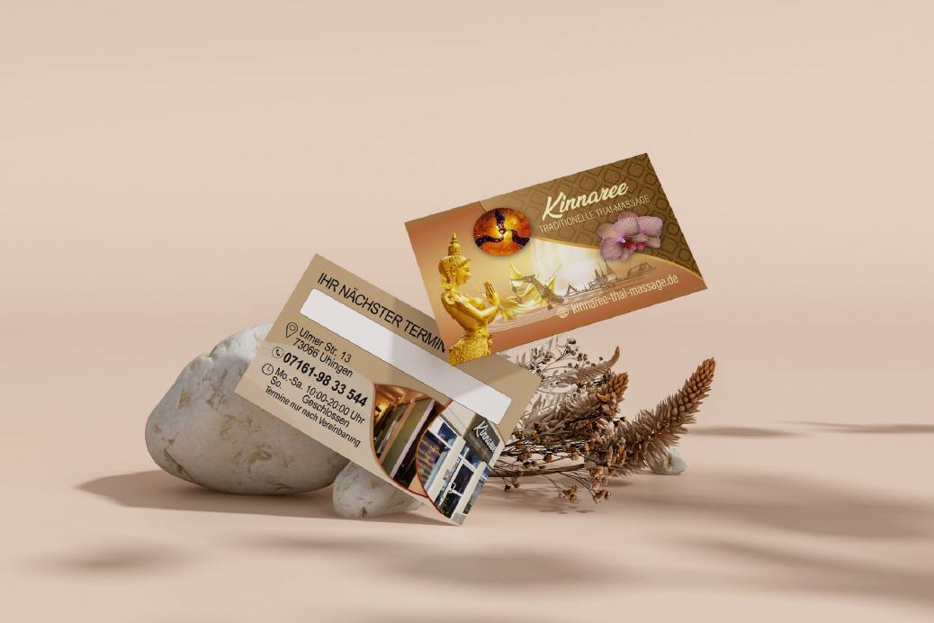 Visitenkarte Design Kinnaree Uhingen