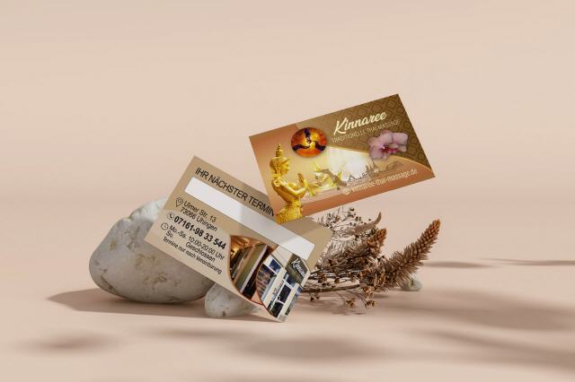 Visitenkarte Design Kinnaree Uhingen
