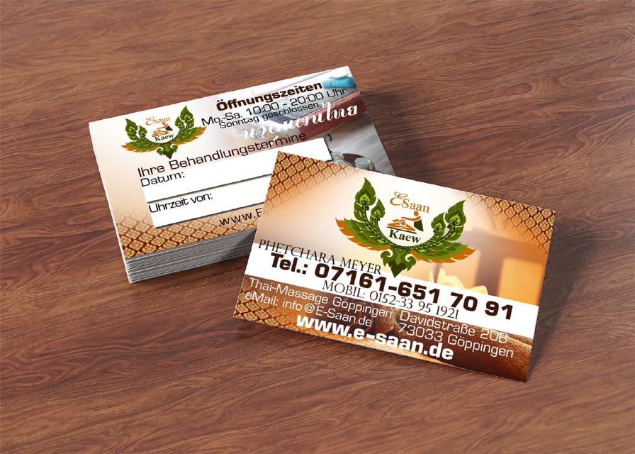 Design E-Saan Thai-Massage in Göppingen