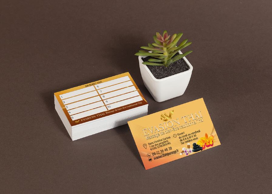 Visitenkarte Evasion Thai Design Strasbourg