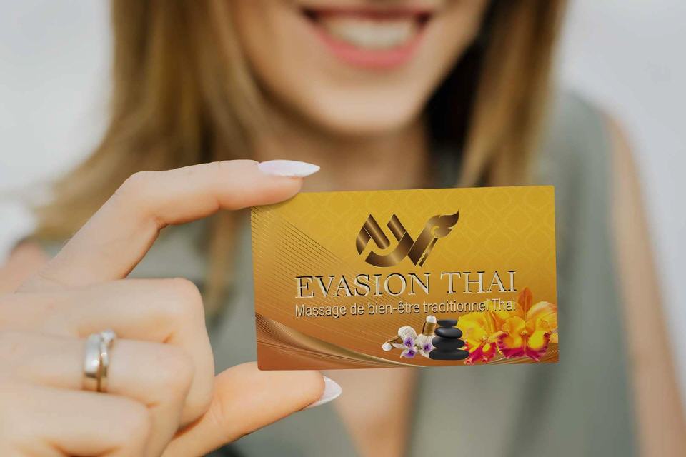 Visitenkarte Evasion Thai Design Strasbourg