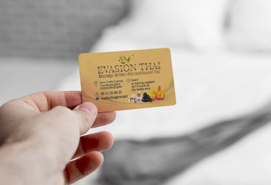 Visitenkarte Evasion Thai Design Strasbourg