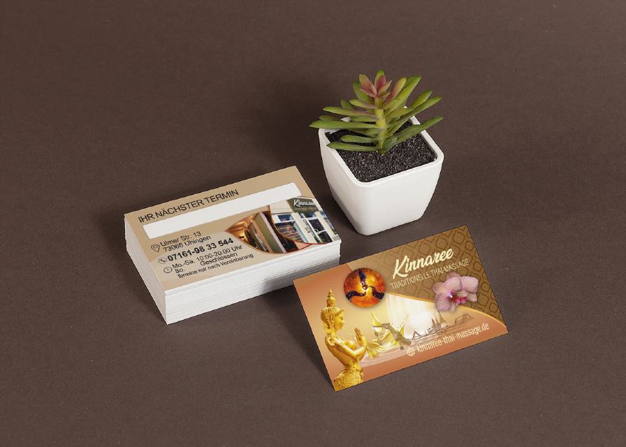 Visitenkarte Design Kinnaree Uhingen