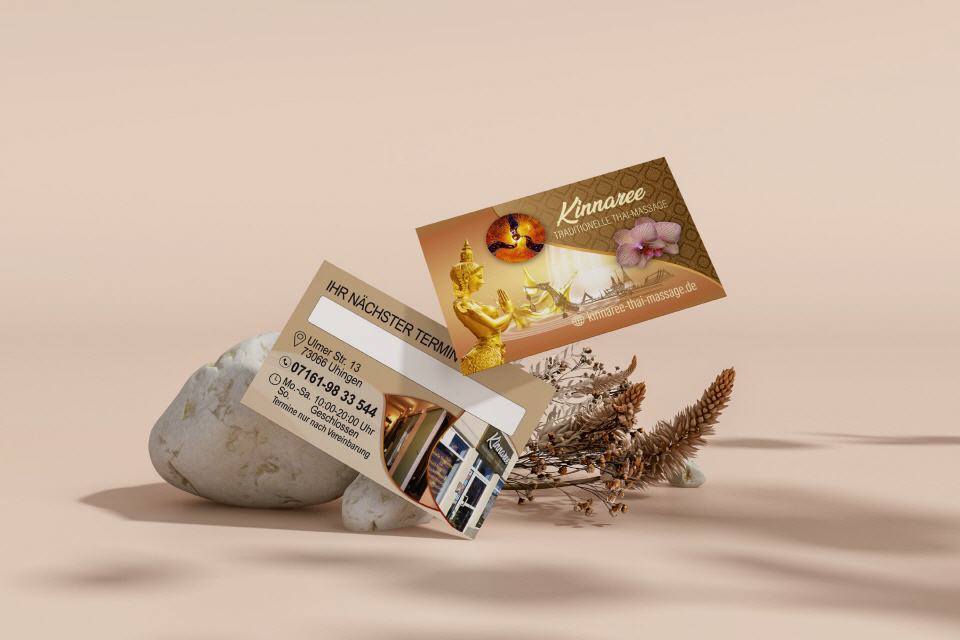 Visitenkarte Design Kinnaree Uhingen
