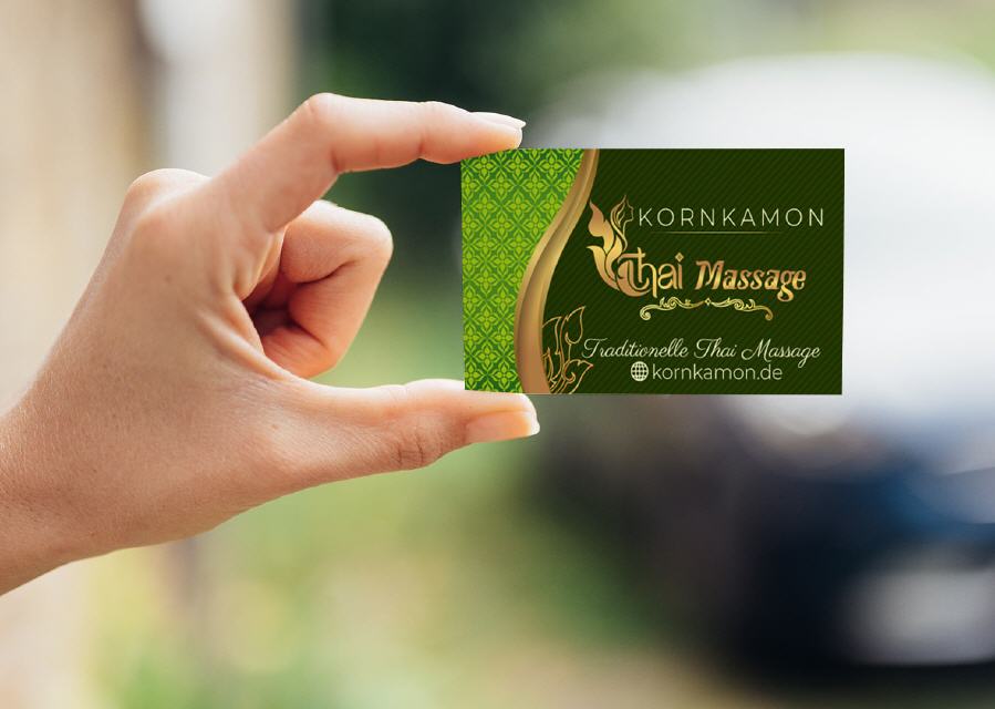 Visitenkarte Designs Kornkamon Thai-Massage