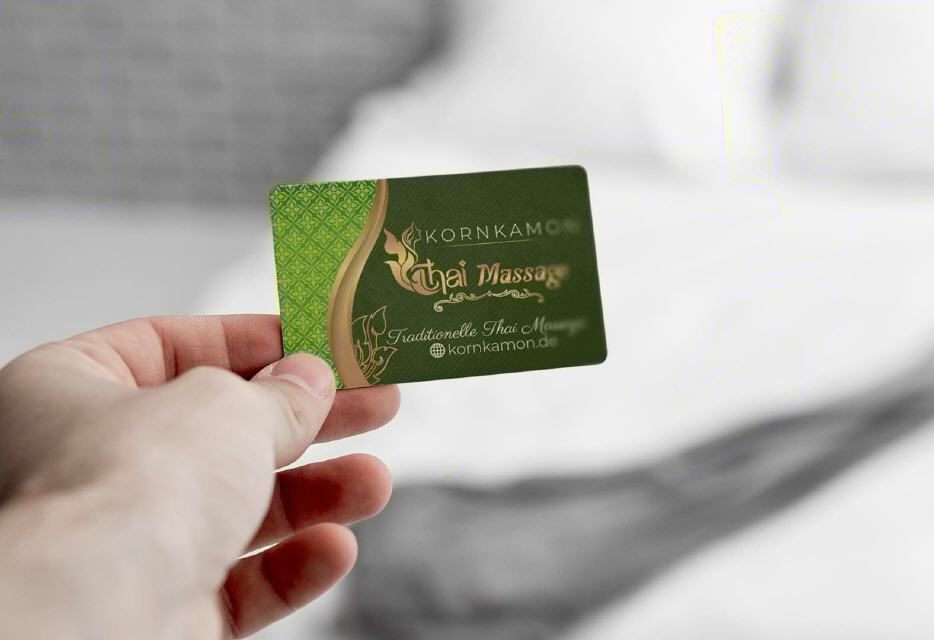 Visitenkarte Designs Kornkamon Thai-Massage